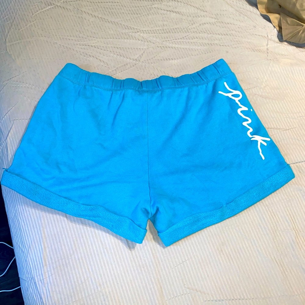 PINK VS fleece lounge shorts